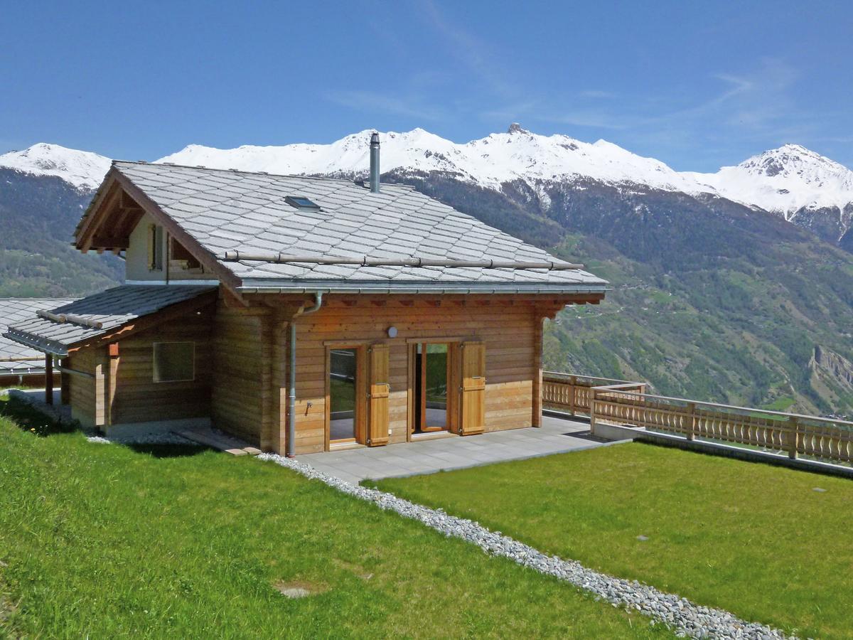 Mountain-View Chalet In Heremence With Terrace Ngoại thất bức ảnh